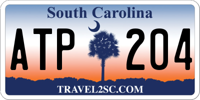 SC license plate ATP204
