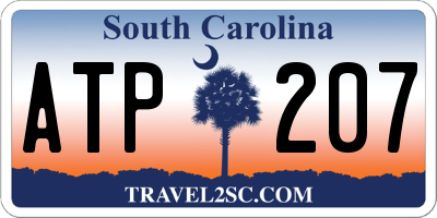 SC license plate ATP207