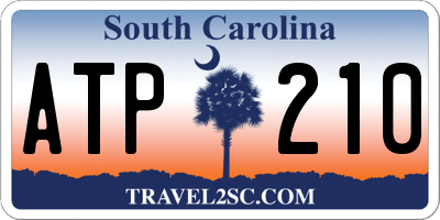 SC license plate ATP210