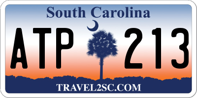 SC license plate ATP213