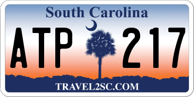 SC license plate ATP217