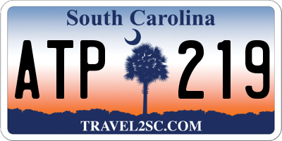 SC license plate ATP219