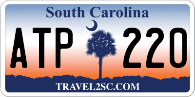 SC license plate ATP220