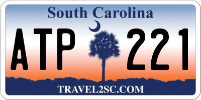 SC license plate ATP221
