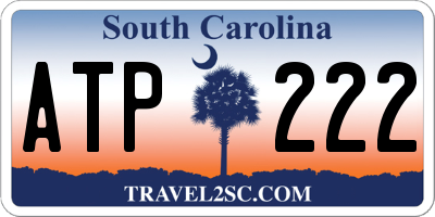 SC license plate ATP222