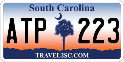 SC license plate ATP223