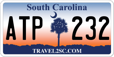 SC license plate ATP232