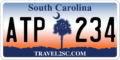SC license plate ATP234