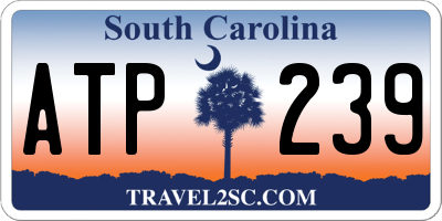 SC license plate ATP239