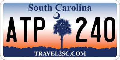 SC license plate ATP240