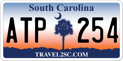 SC license plate ATP254