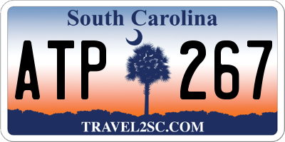 SC license plate ATP267