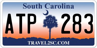 SC license plate ATP283