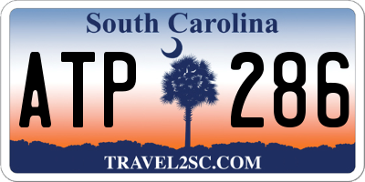 SC license plate ATP286
