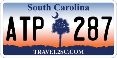 SC license plate ATP287