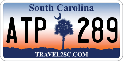 SC license plate ATP289