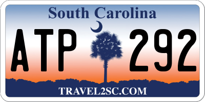 SC license plate ATP292