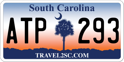 SC license plate ATP293