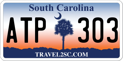 SC license plate ATP303