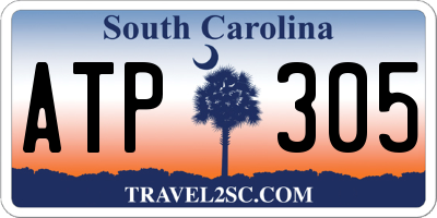 SC license plate ATP305