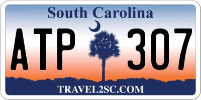 SC license plate ATP307