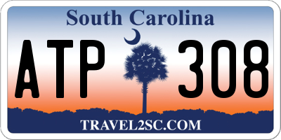 SC license plate ATP308