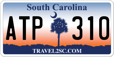 SC license plate ATP310