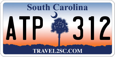 SC license plate ATP312