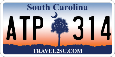 SC license plate ATP314