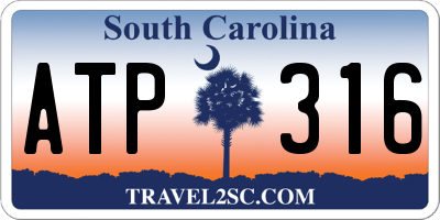 SC license plate ATP316