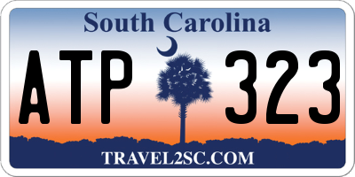 SC license plate ATP323