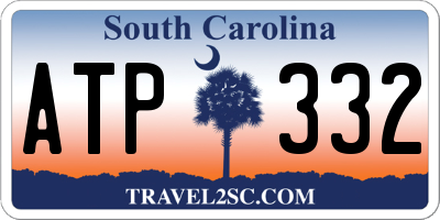 SC license plate ATP332