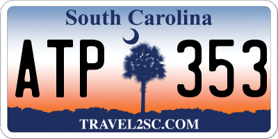 SC license plate ATP353