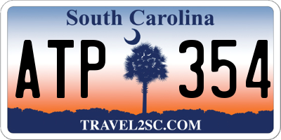 SC license plate ATP354