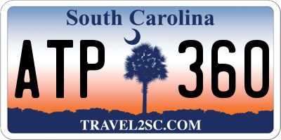 SC license plate ATP360