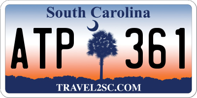 SC license plate ATP361