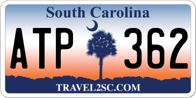 SC license plate ATP362