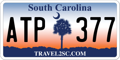 SC license plate ATP377