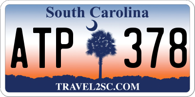 SC license plate ATP378
