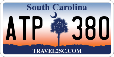 SC license plate ATP380