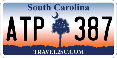 SC license plate ATP387