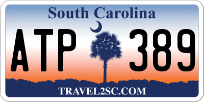 SC license plate ATP389