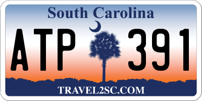 SC license plate ATP391