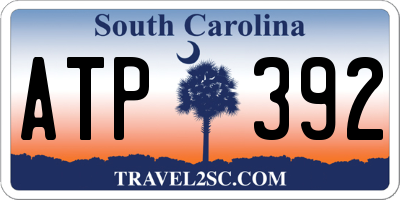 SC license plate ATP392