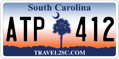 SC license plate ATP412