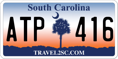 SC license plate ATP416