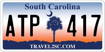 SC license plate ATP417