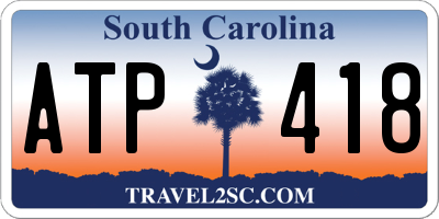 SC license plate ATP418