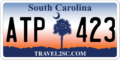 SC license plate ATP423