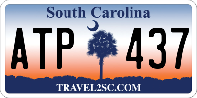 SC license plate ATP437